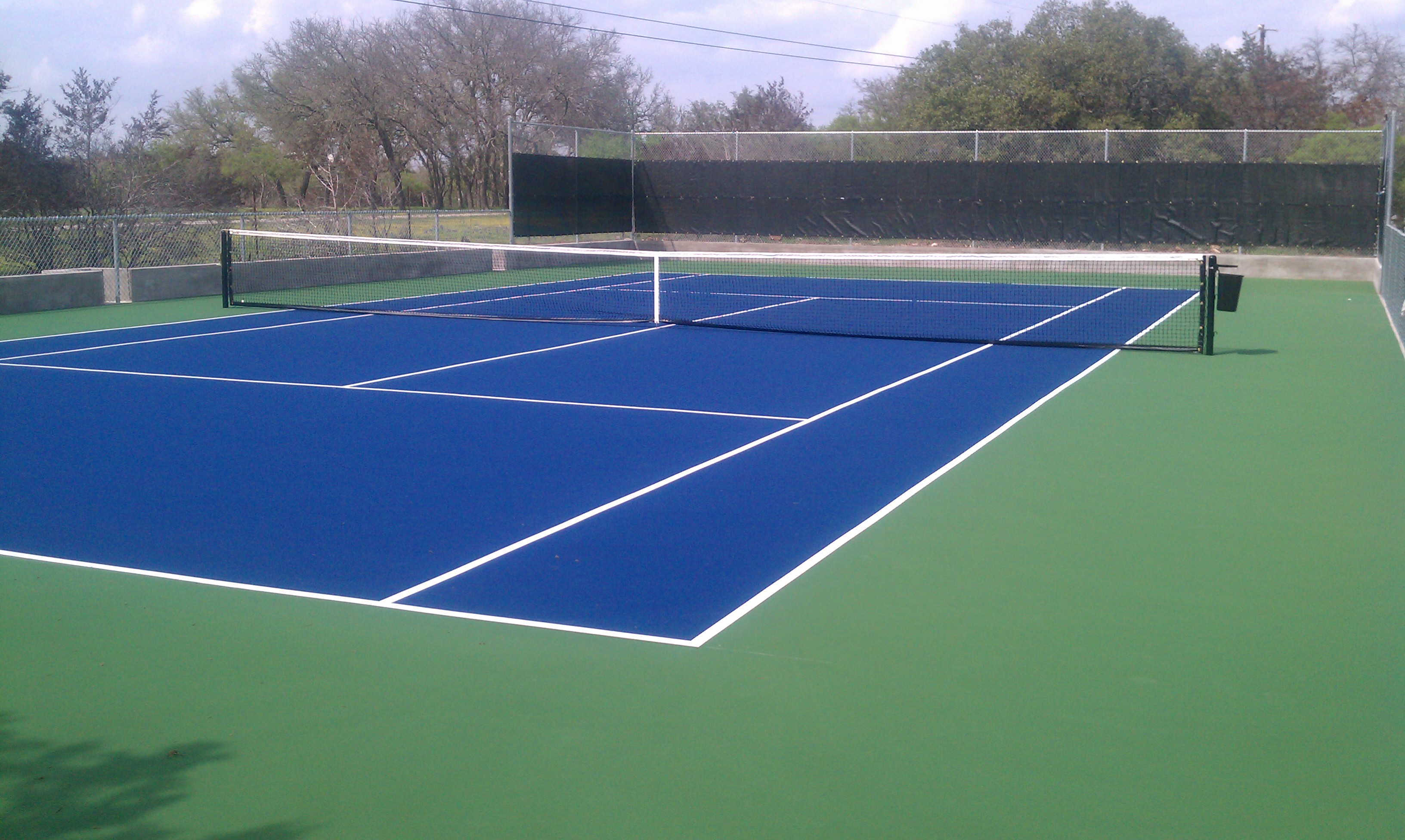 Commercial Tennis Court Installation in Dallas TX - professional court services